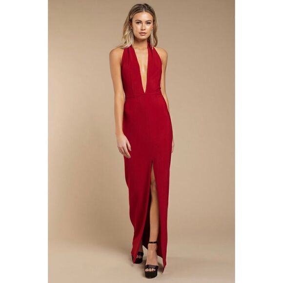 NWT TOBI Gala Red Maxi Dress, Size XS - Picture 4 of 16